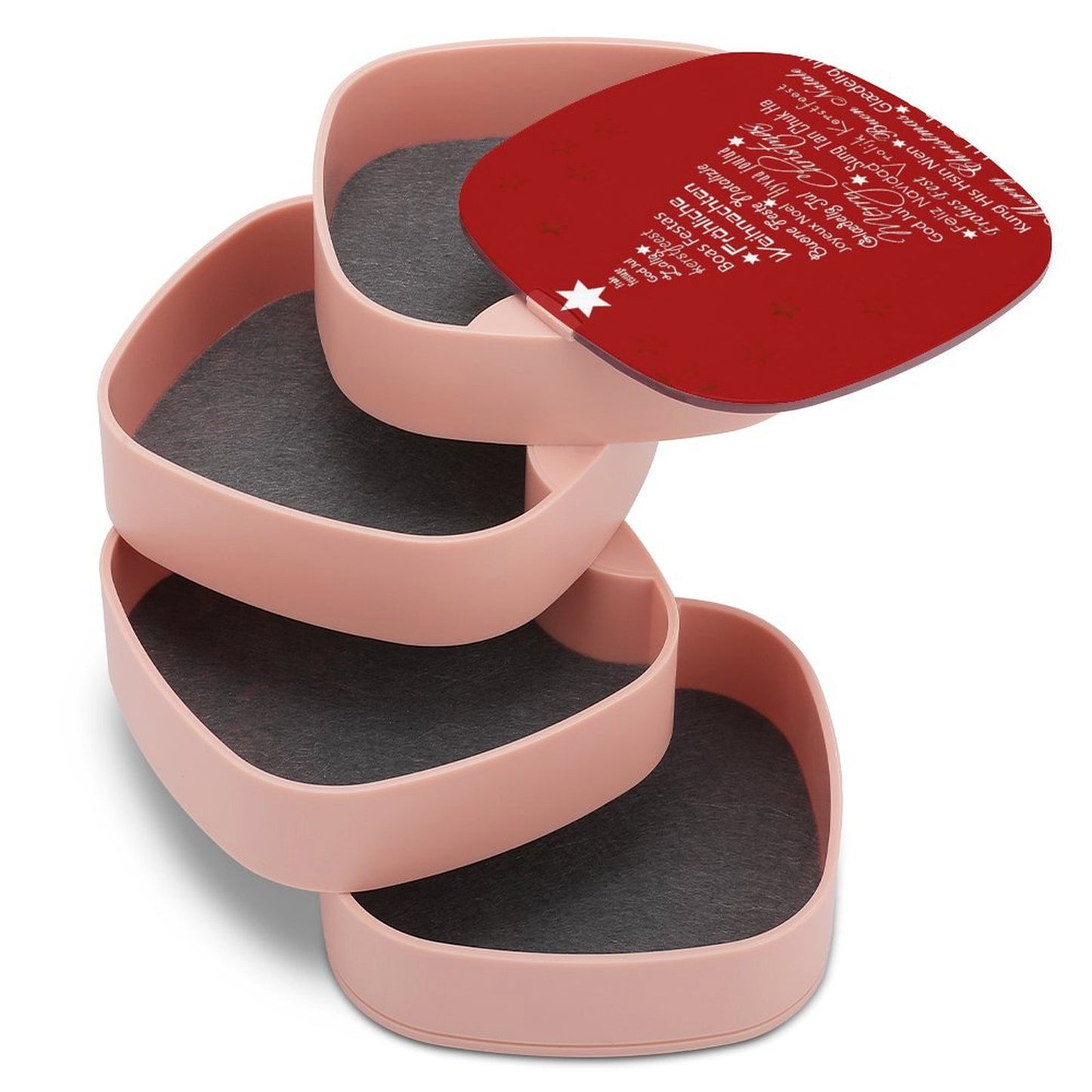 Custom Rotating Jewelry Box | 4-Tier Organizer with Your Photo