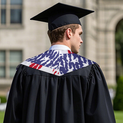 Custom V-Neck Graduation Stole | Personalized Satin Sash