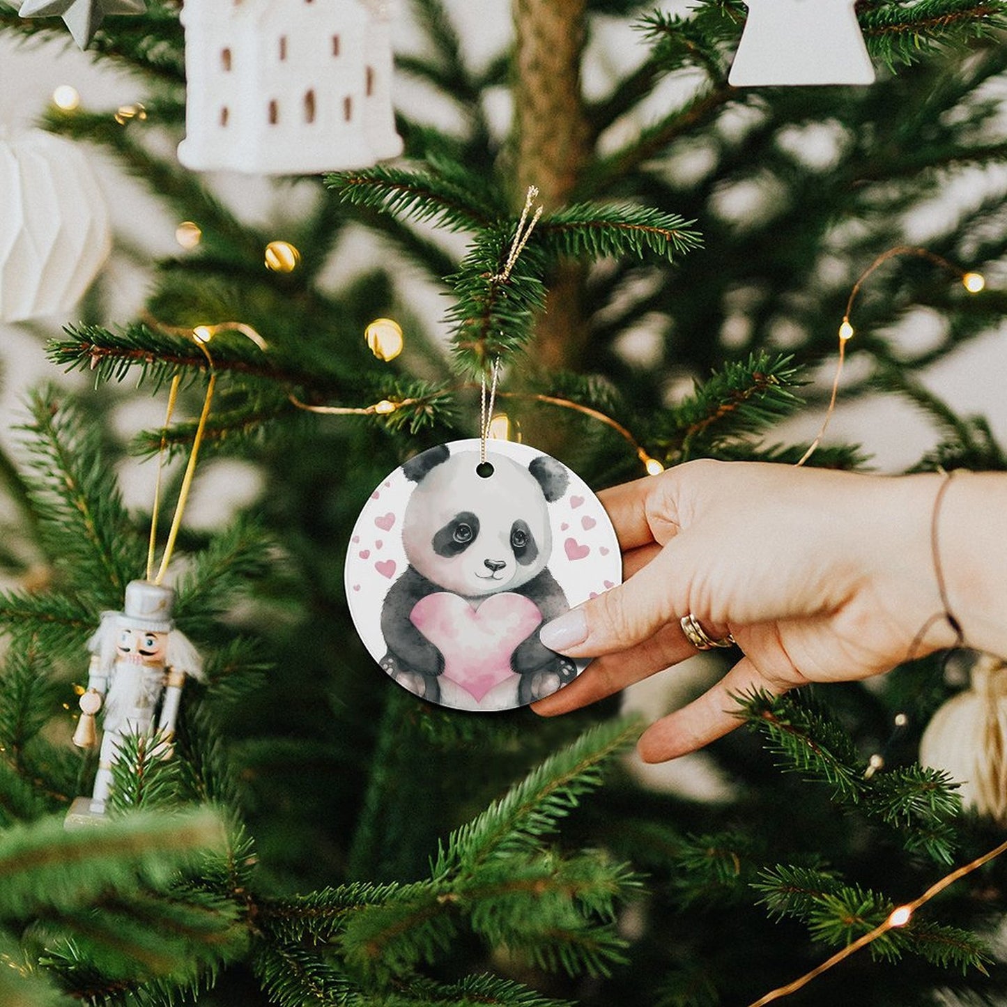 Custom Ceramic Ornament | Personalized Double-Sided Photo Gift