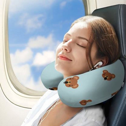 Custom Memory Foam Neck Pillow | Personalized U-Shaped Travel Pillow