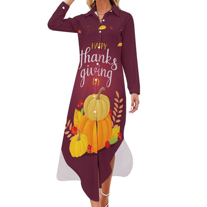 Custom Shirt Dress | Personalized Long Sleeve Button-Down