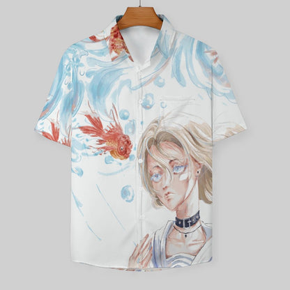 Custom All-Over Print Men's Shirt | Personalized Short Sleeve Button-Down