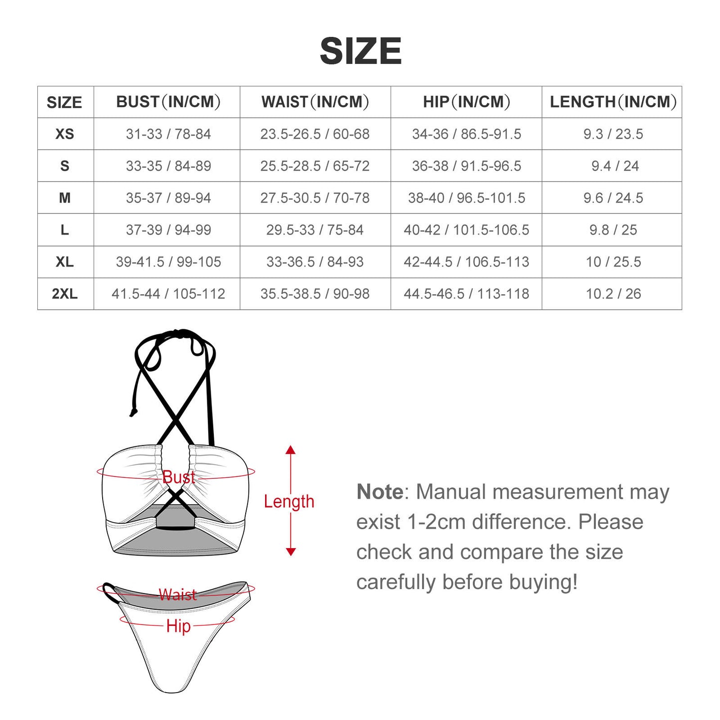 Custom All-Over Print Bikini | Personalized Luminous Swimwear