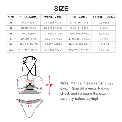 Custom All-Over Print Bikini | Personalized Luminous Swimwear