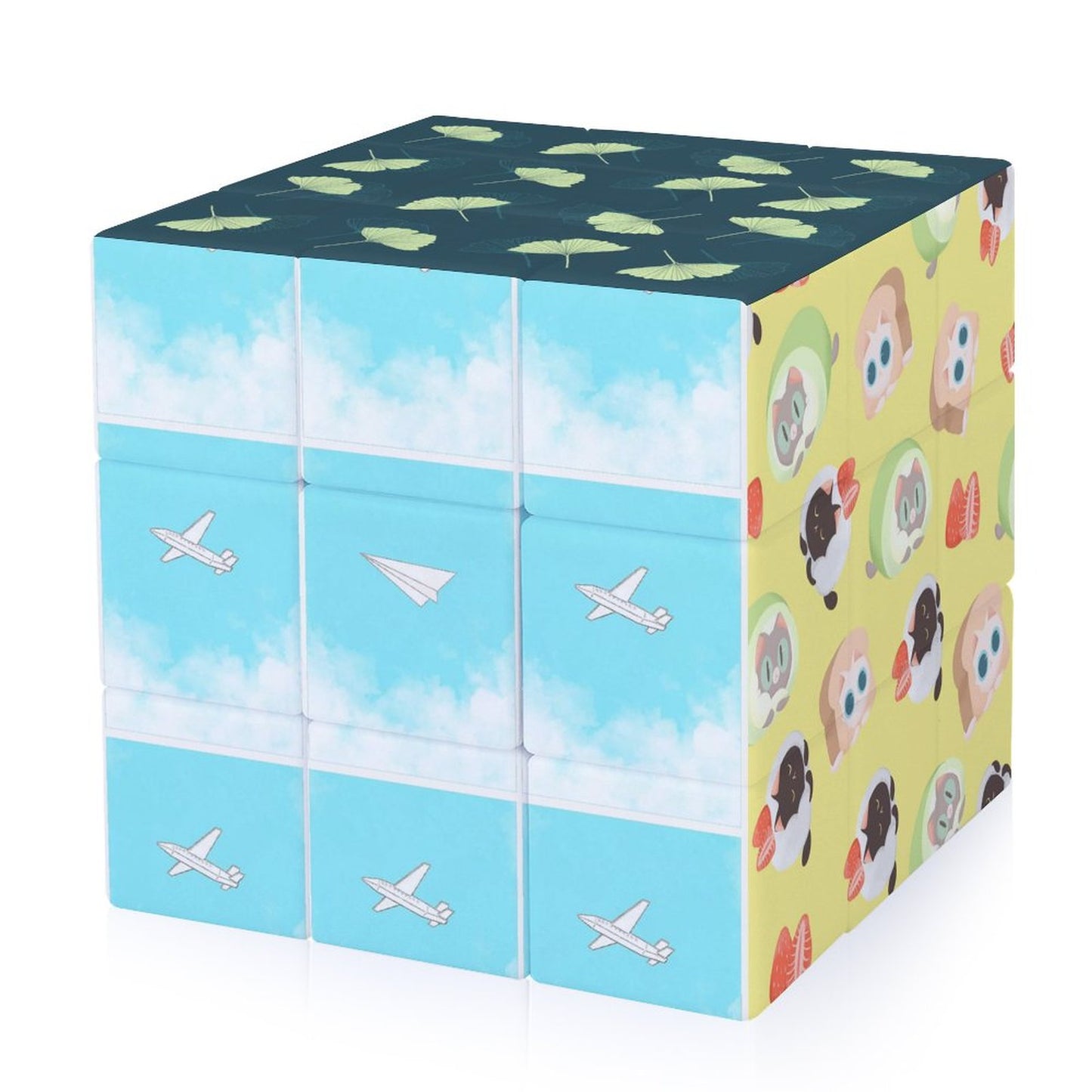 Custom Photo Magic Cube Personalized 3x3 Puzzle Brain Teaser | UV Print