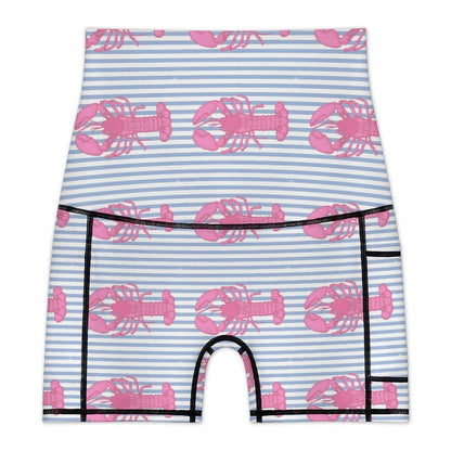 Custom Over-the-Belly Maternity Yoga Biker Shorts with Pockets