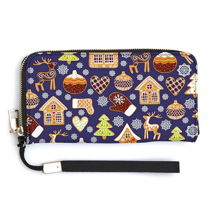 Custom Long Zipper Wallet for Women | Personalized PU Leather Clutch