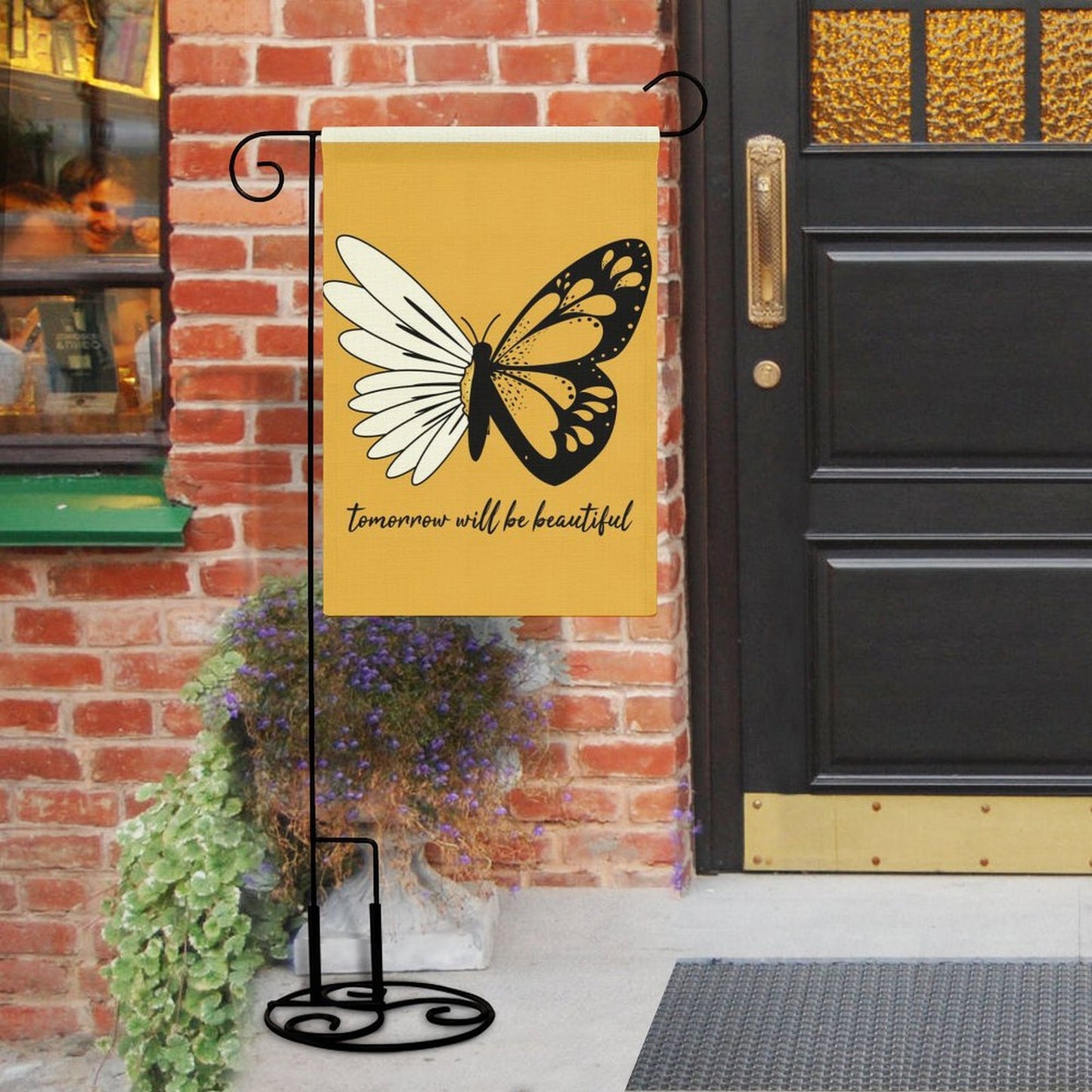 Custom Burlap Garden Flag | Personalized for Farmhouse & Outdoor Decor