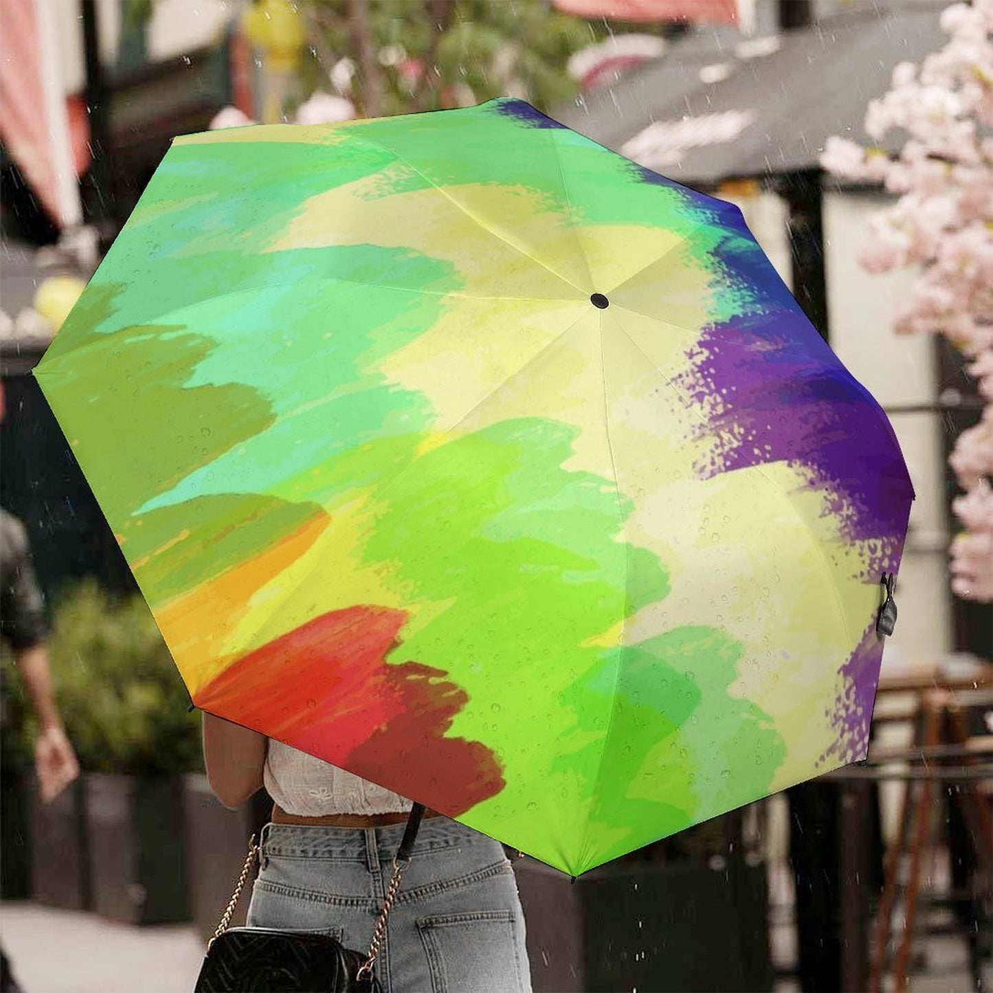 Custom Golf Umbrella with Photo | Automatic Windproof & UV Umbrella
