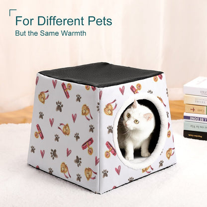 Custom Space Capsule Cat Bed | Personalized Enclosed Dog Cave