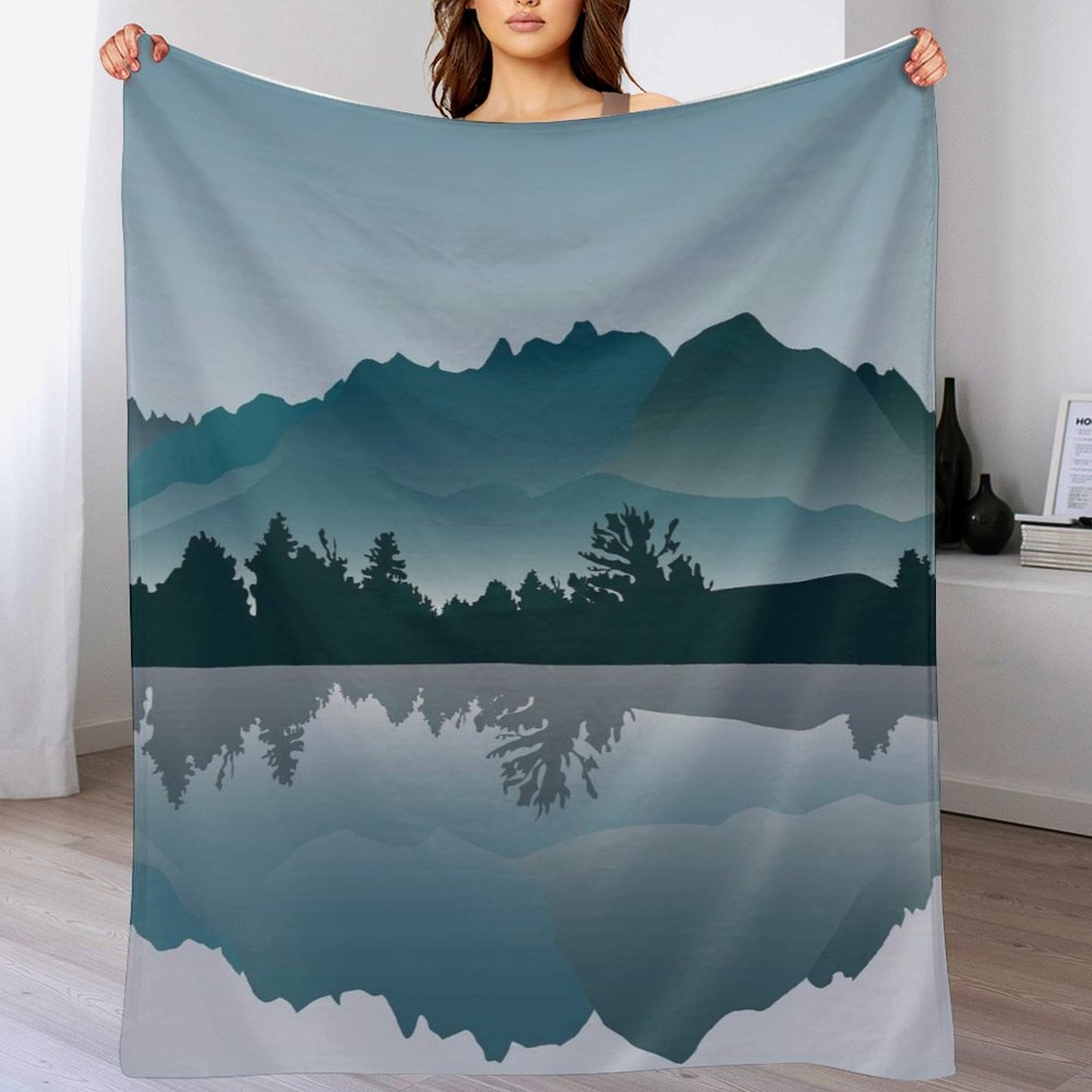 Custom Lightweight Blanket | Personalized Photo Throw for Travel & Dorm