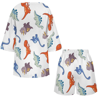 Custom Two-Piece Lounge Set | Personalized Shorts Set for Women