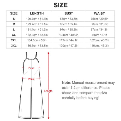 Custom Loose Fit Spaghetti Strap Jumpsuit | Casual Overalls