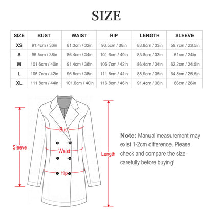 Custom Print Double-Breasted Blazer Dress for Women