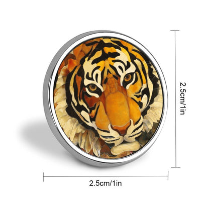 Custom Printed Classic 1-Inch Round Metal Lapel Pin