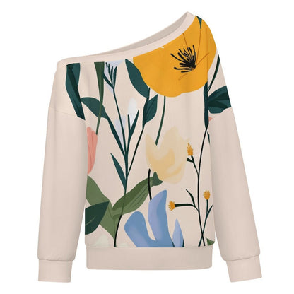 Custom Women's Off-Shoulder Oversized Sweatshirt
