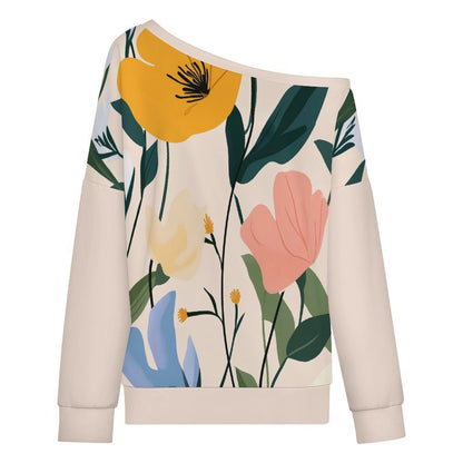 Custom Women's Off-Shoulder Oversized Sweatshirt