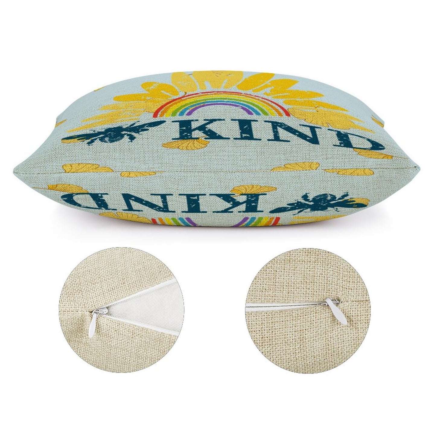 Custom Linen Throw Pillow Case | Personalized Farmhouse Cushion Cover