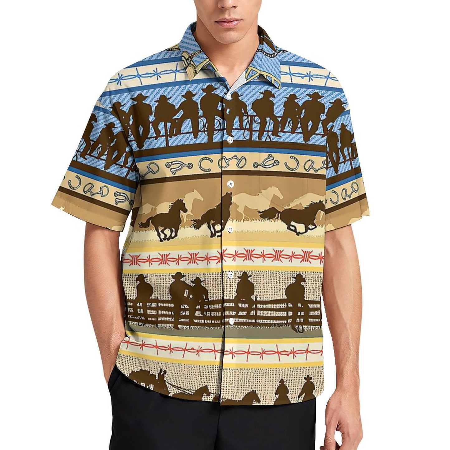 Custom Men's 4-Way Stretch Button Down Shirt | Pocket & Wrinkle-Free