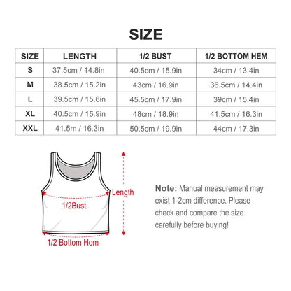 Women's Custom Cropped Racerback Tank | Performance Poly-Spandex Top