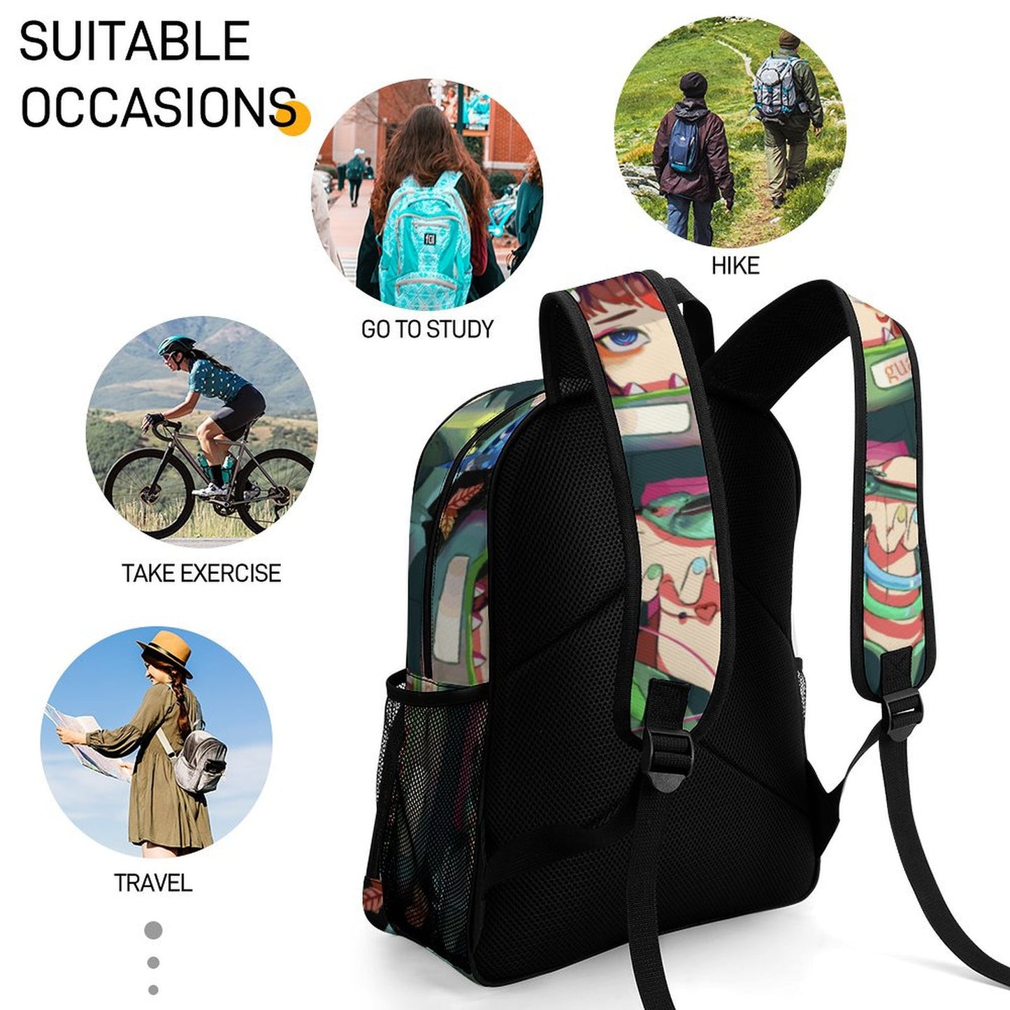 Personalized Kids Backpack | Custom Waterproof Oxford School Bag