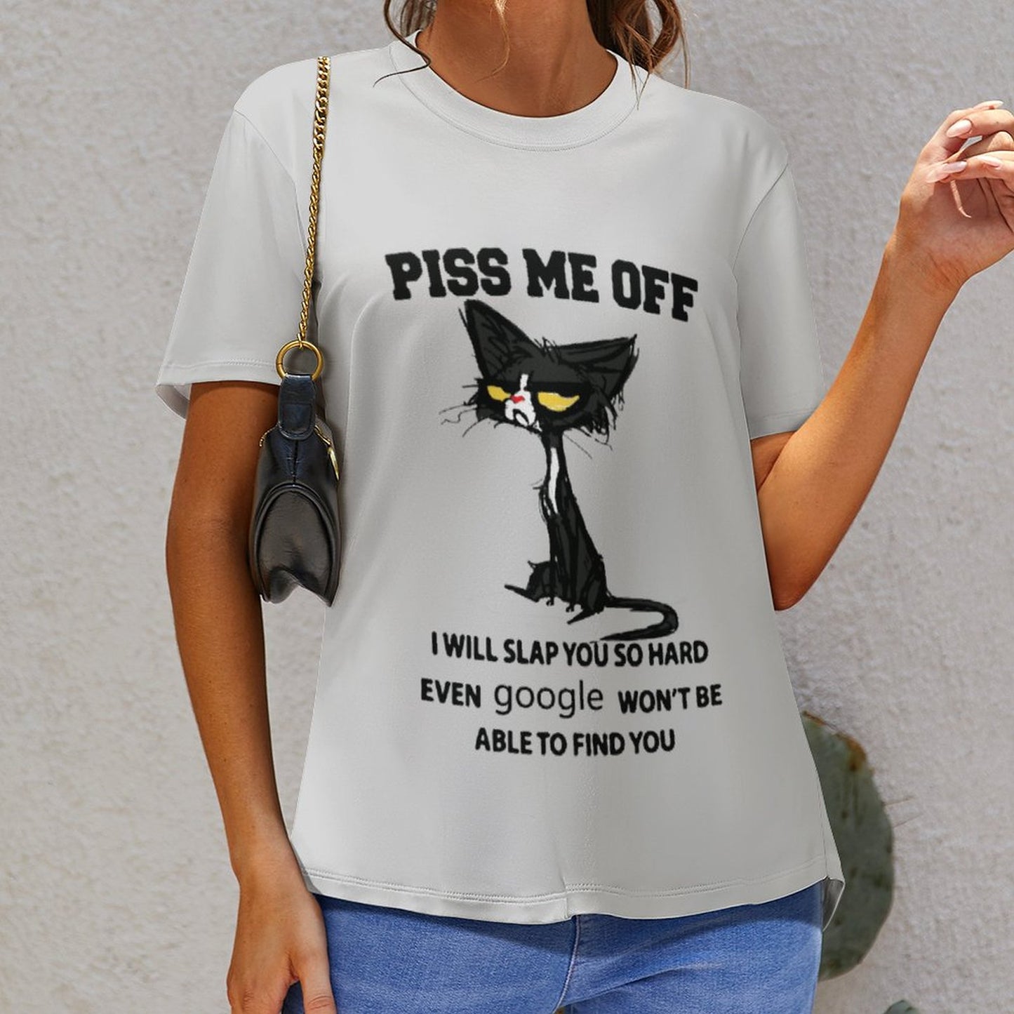 Women's Custom All-Over Print T-Shirt | Soft Cotton-Feel Fabric