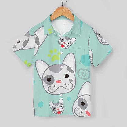 Custom Kids' Collared Shirt | Personalized Photo Button-Down Top
