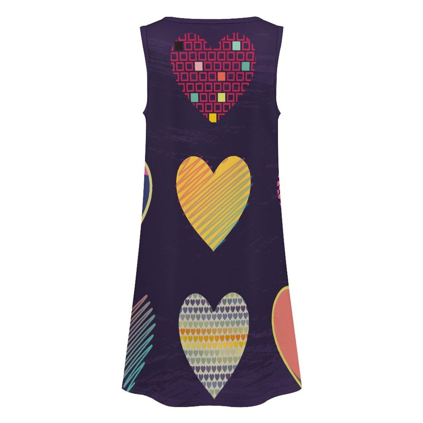 Custom Women's Sleeveless Dress | Personalized Photo Long Dress