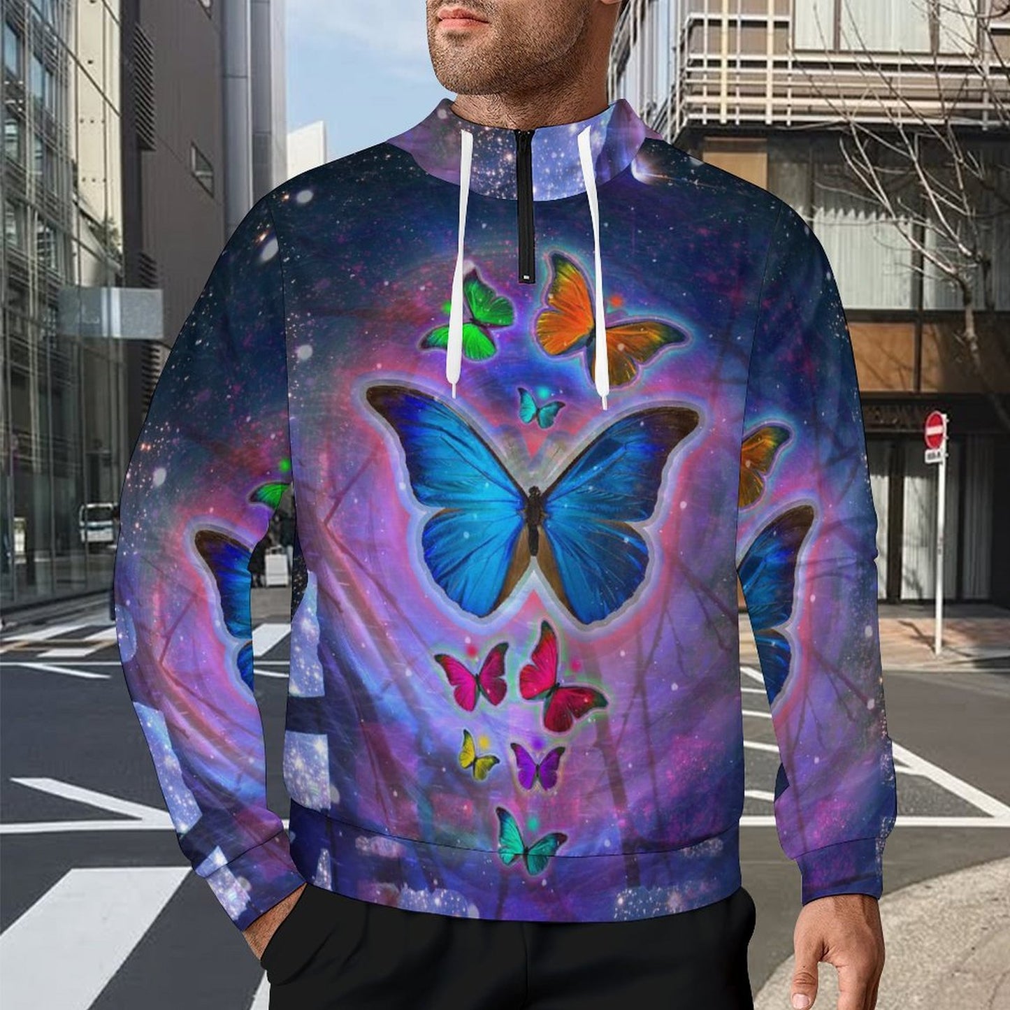 Custom All-Over Print Zip-Up Hoodie | Performance Micro-Mesh Fabric