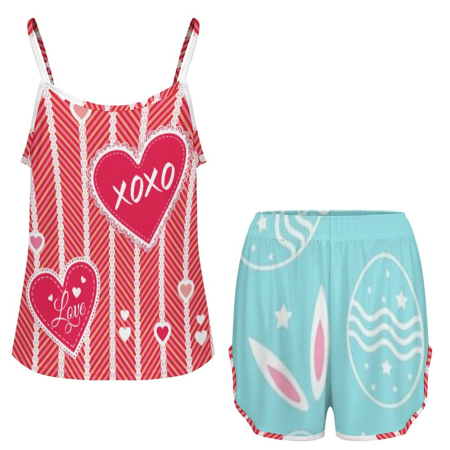 Custom Cami Pajama Set for Women | Personalized Photo Sleepwear