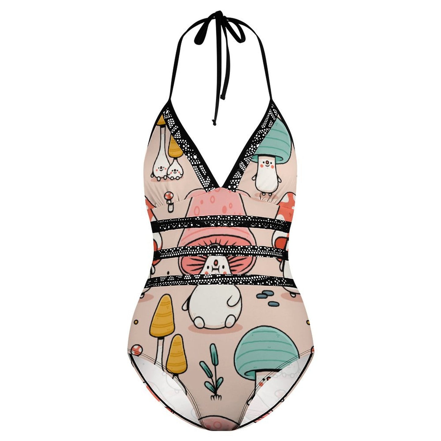 Custom Tie-Back Monokini Swimsuit | Personalized One-Piece Bathing Suit