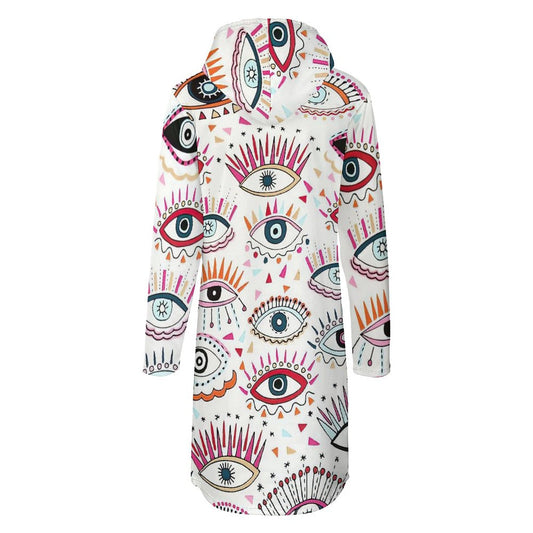 Custom Longline Hoodie Dress | Sweatshirt Tunic with Pockets