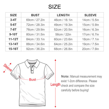 Custom Kids UPF 50+ Polo Shirt | Personalized Cooling Ice Silk Tee