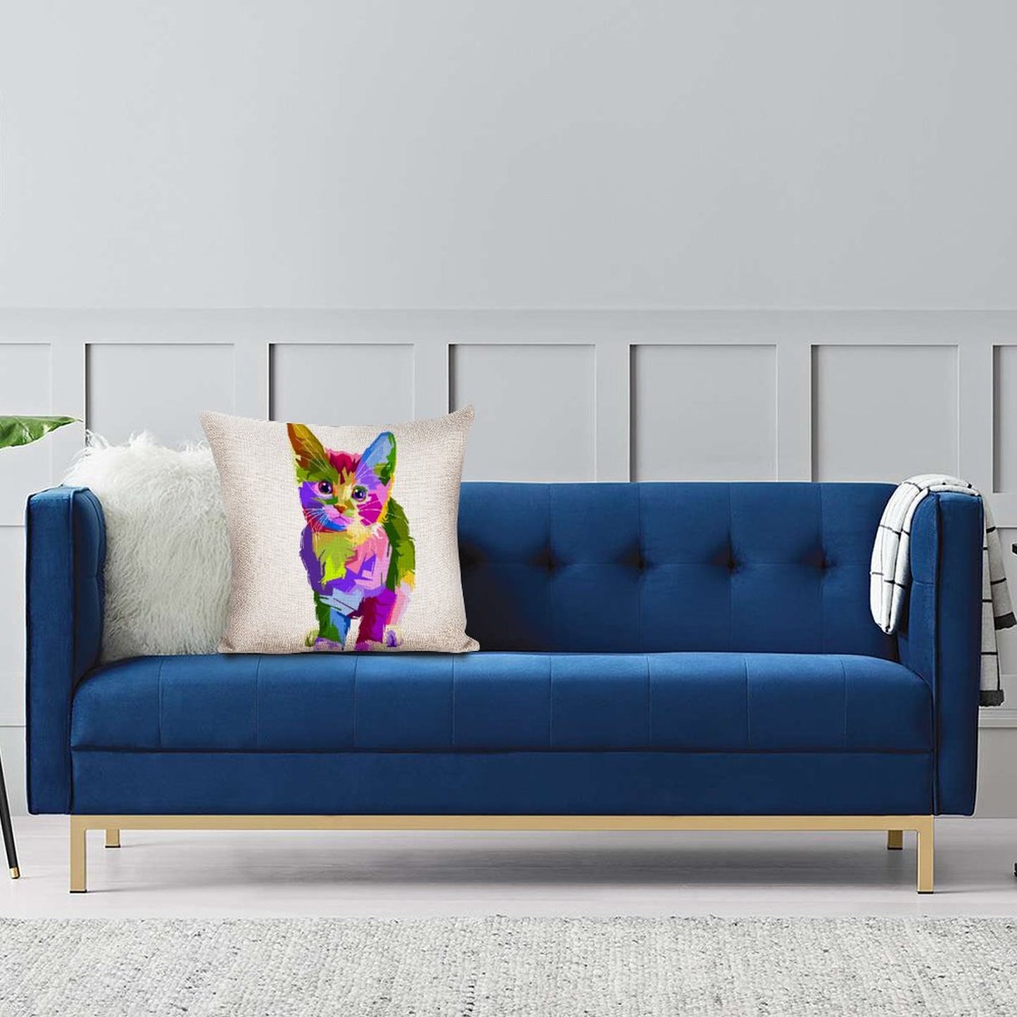 Custom Cotton Linen Throw Pillow Covers: Personalized Farmhouse Decor