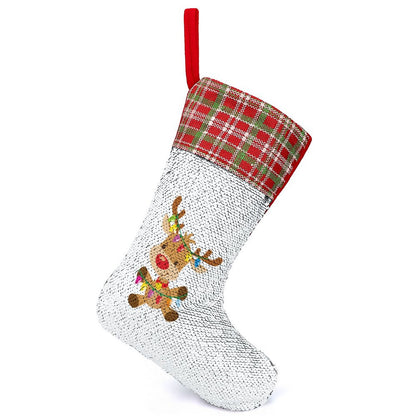 Custom Sequin Christmas Stocking | Magic Reversible Photo Sock