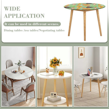 Custom Fitted Tablecloth | Personalized & Waterproof Round Cover