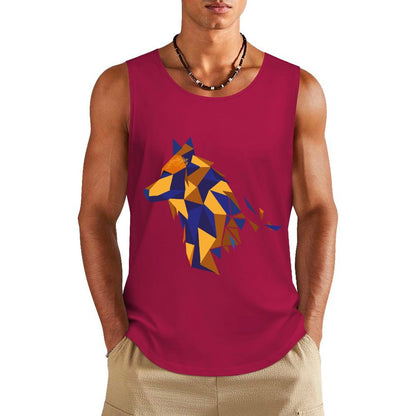 Custom Cotton Vest | Personalized Heat Press Tank Top (Multi-Color)