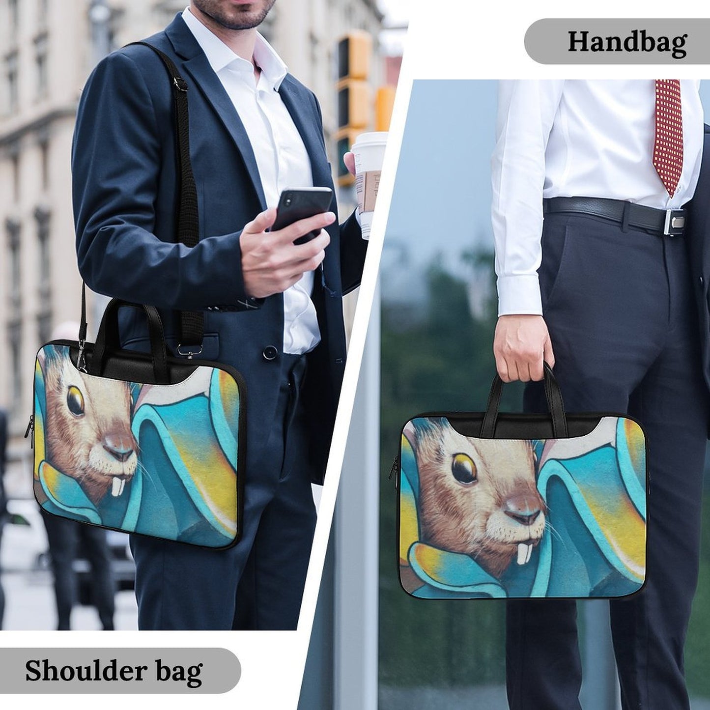 Custom PU Leather Laptop Bag | Personalized Corporate Gift Briefcase
