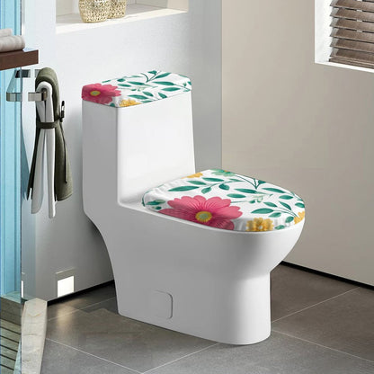 Personalized Toilet Seat Cover Set – 2-Piece Soft Polyester Bathroom Decor