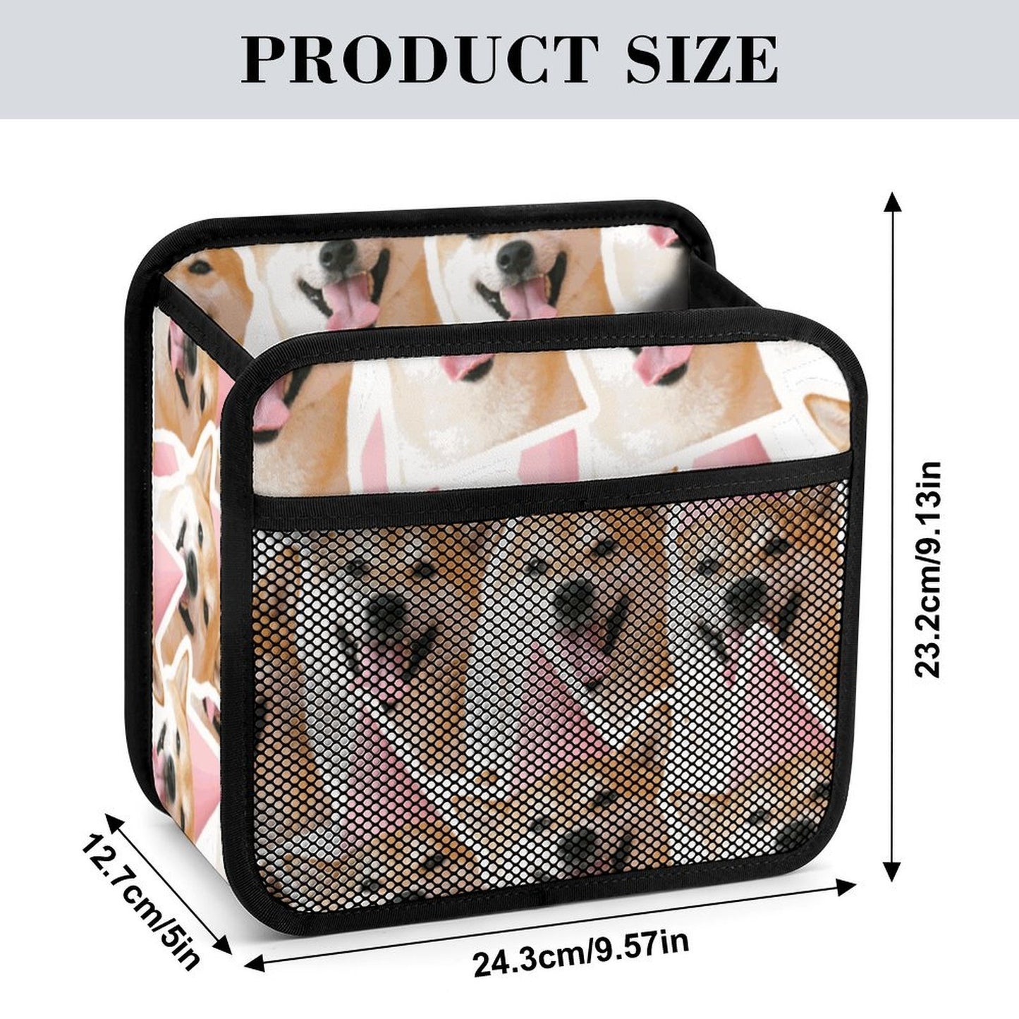 Custom Car Seat Organizer with Mesh Pockets and Reinforced Handles