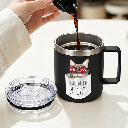Custom 12oz Stainless Steel Insulated Mug with Double-Sided Print