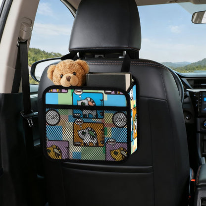 Custom Car Seat Organizer | Premium PU Leather Storage Bag