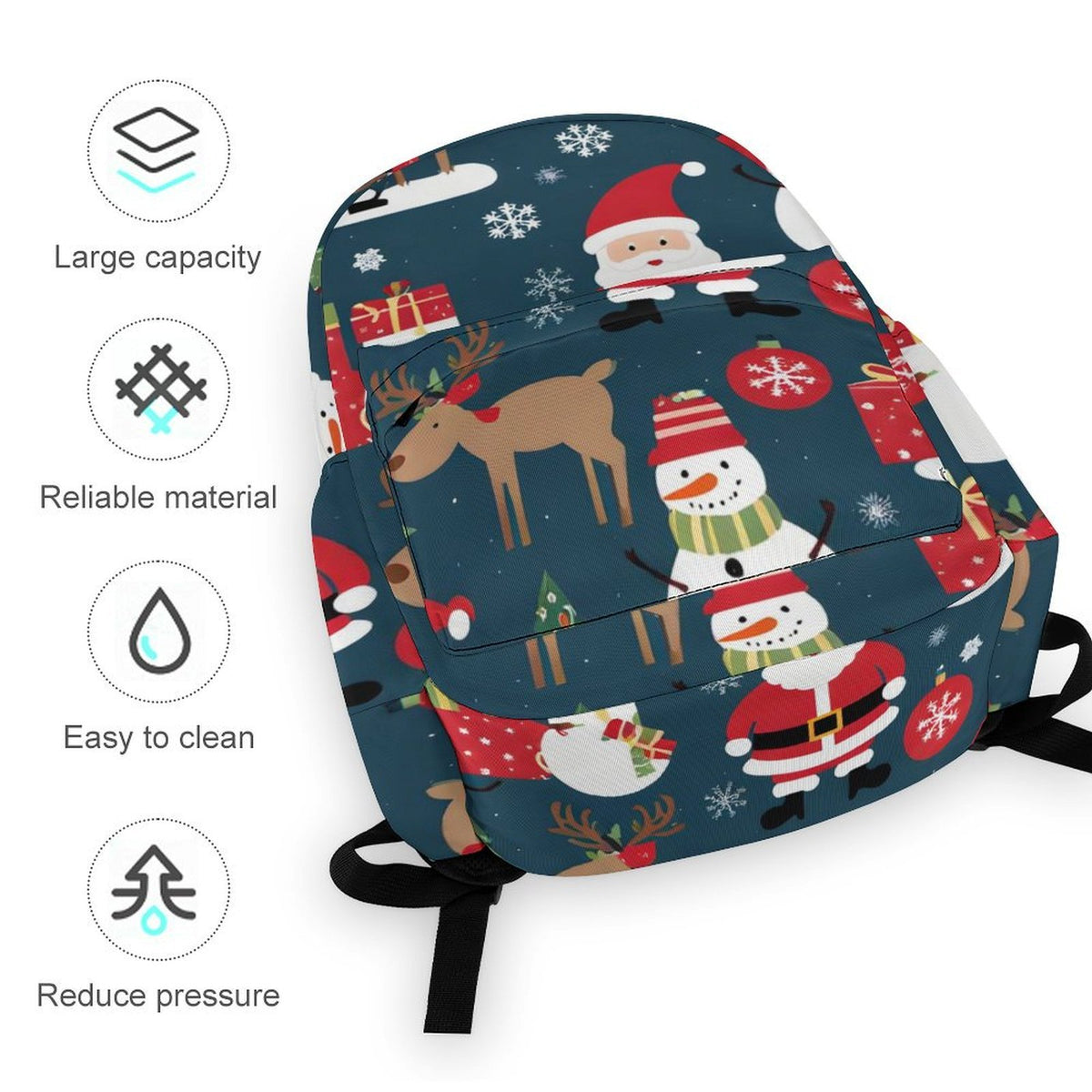 Custom Printed Kids Backpack - Personalized School Bag with Photo or Name