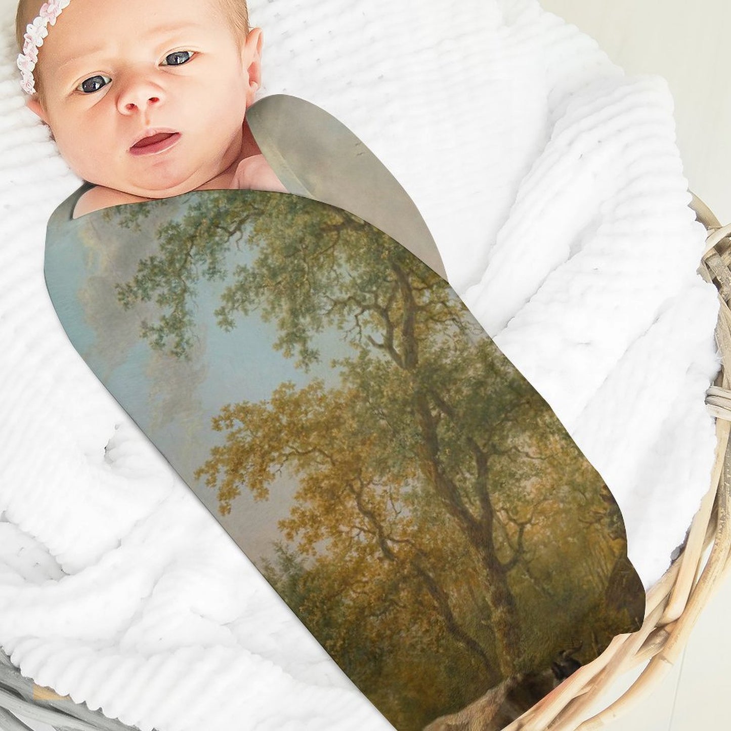 Custom Baby Blanket | Personalized Round Receiving & Stroller Blanket