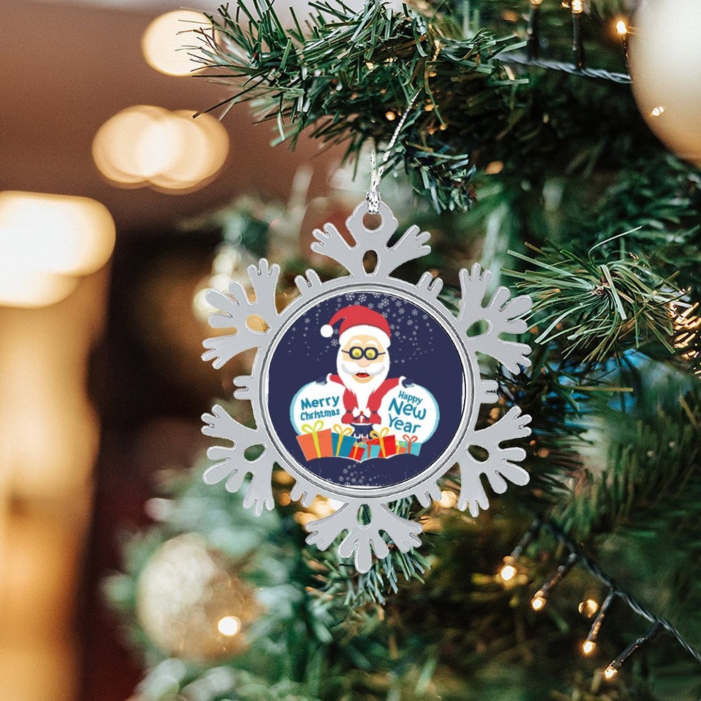 Create a Custom Metal Snowflake Ornament | Your Photo on an Alloy Keepsake