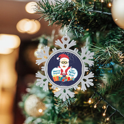 Create a Custom Metal Snowflake Ornament | Your Photo on an Alloy Keepsake