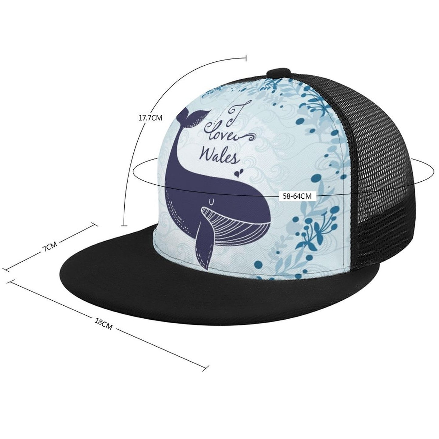 Design a Custom Flat Brim Trucker Hat | Mesh Snapback Cap