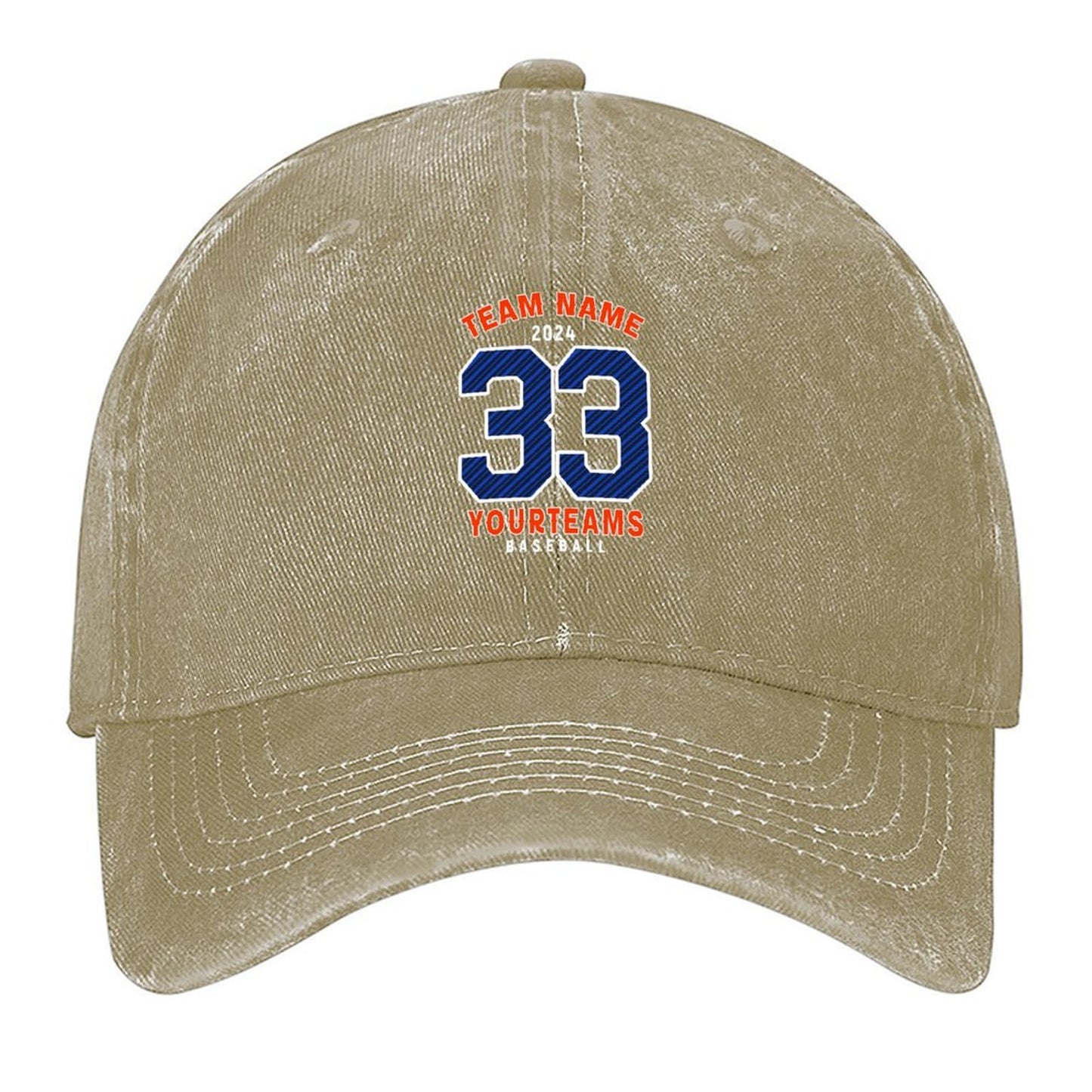Washed Cotton Denim Cap | Adjustable UV Protection Baseball Hat | Unisex Outdoor Headwear