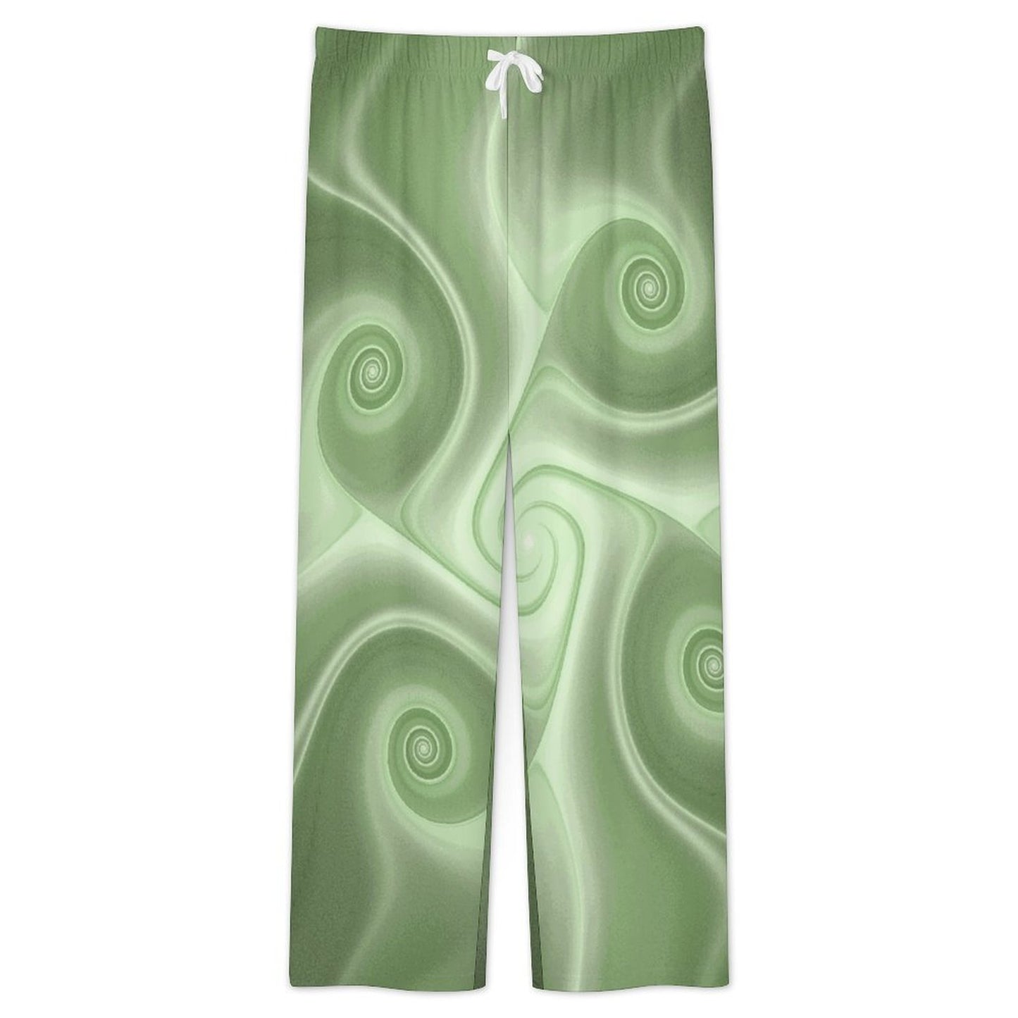 V-neck Pajama Set Green, Background, Abstract