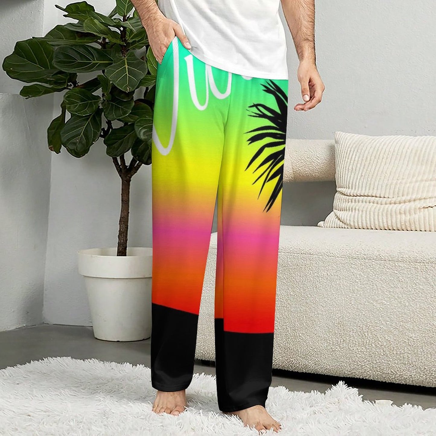 Custom Home Pajama Pants | Personalized All-Over Print Loungewear